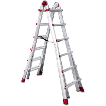 ESCALERA TELESCOPICA ALUMINIO 12+12 FARAONE 2