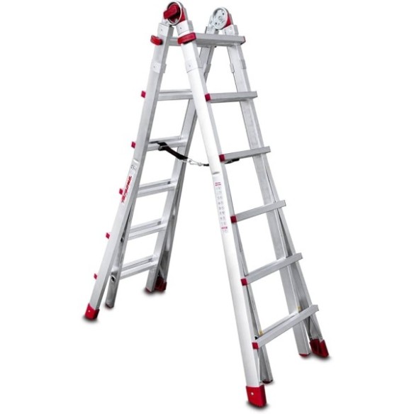 ESCALERA TELESCOPICA ALUMINIO 12+12 FARAONE