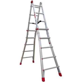 ESCALERA TELESCOPICA ALUMINIO 10+10 FARAONE