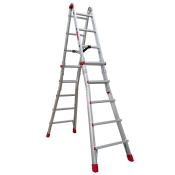 ESCALERA TELESCOPICA ALUMINIO 8+8 FARAONE