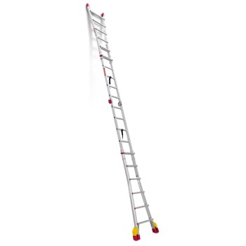 ESCALERA TELESCOPICA ALUMINIO 8+8 FARAONE 2