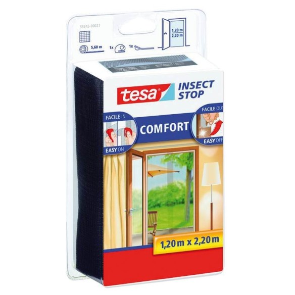 MALLA ANTI-INSECTO PUERTA 2X0.65X2,2 NEG