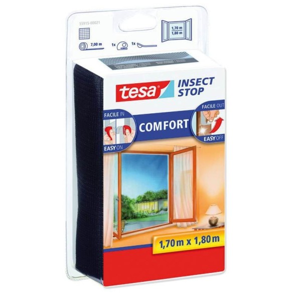 MALLA ANTI-INSECTOS P/VENT.1,7X1,8 NEGRO