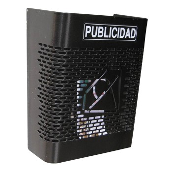 CESTA BTV DE PUBLICIDAD EXTERIOR ACERO 300X240X130 MM NEGRO