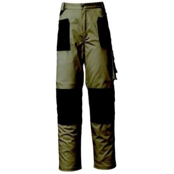 PANTALON  ISSA 8730 STRETCH  BEIGE/NEGRO T-L