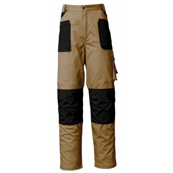 PANTALON  ISSA 8730 STRETCH  BEIGE/NEGRO  T-XL