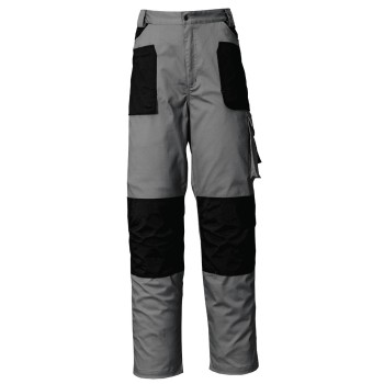 PANTALON  ISSA 8730 STRETCH  GRIS/NEGRO  T-XL