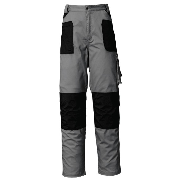 PANTALON  ISSA 8730 STRETCH  GRIS/NEGRO  T-XXL