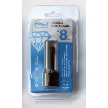 CORONA DIAMANTADA NOVATOOLS PORCELANICO 8 MM M-14