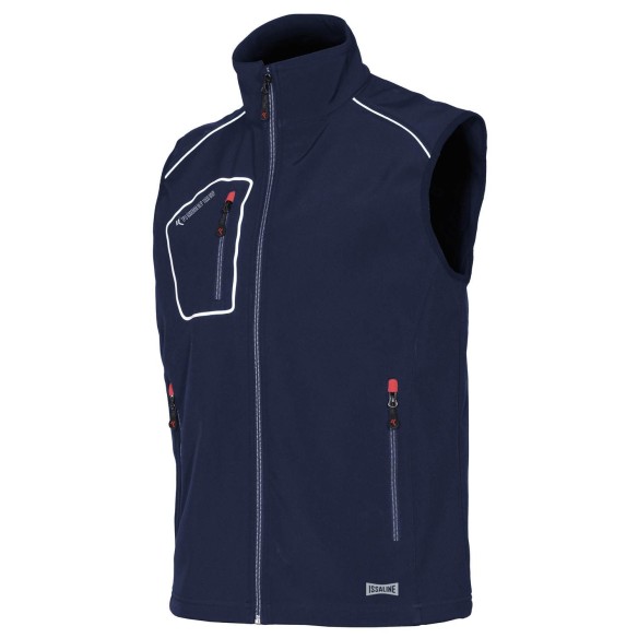 CHALECO ISSA 4509 SNAPPY SOFTSHELL AZUL T-S