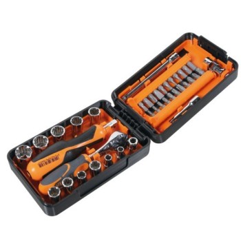 JUEGO VASOS Y PUNTAS ESTUCHE 39 PIEZAS BETA