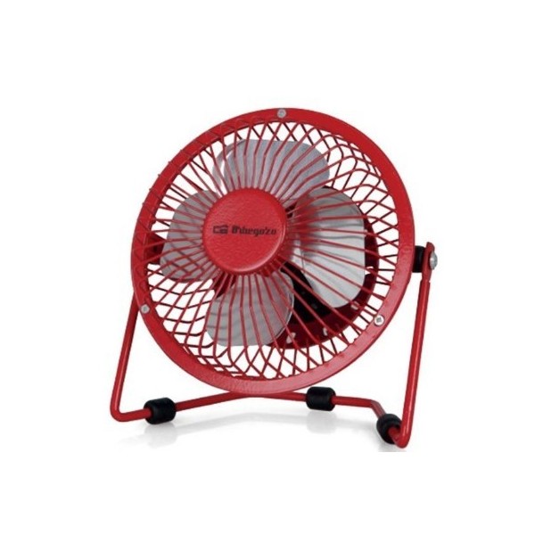 VENTILADOR DE SOBREMESA PW 1027 MINI 8W 10CM USB ROJO SONIFER