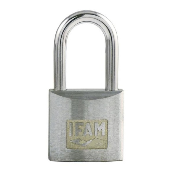 CANDADO IFAM SERIE Z ARCO LARGO LLAVES IGUALES 25 MM ACERO NIQUELADO