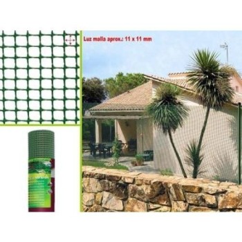 MALLA NORTENE ROLLO C-112 VERDE PLASTICA 10x10  1X25M