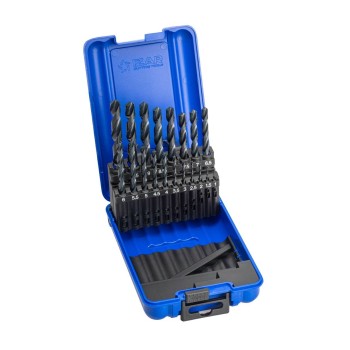 JUEGO BROCAS IZAR 1466 HSS 1-10 X 0,50 MM 19 PZAS