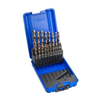 JUEGO BROCAS IZAR 1466 HSSECO DIN 338 1-10 X 0,50 19 PZAS