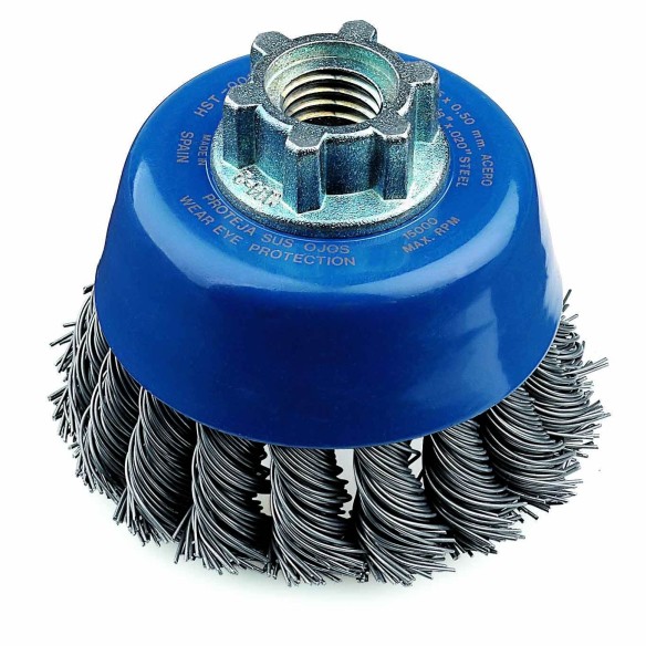 CEPILLO TAZA JAZ HST ACERO GRIS TRENZADO 65X0,5 MM M-14