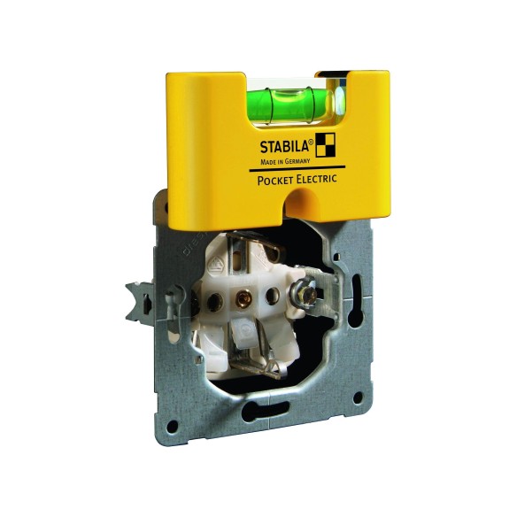 NIVEL MAGNETICO BOLSILLO ELECTRICISTA STABILA POCKET LEVEL ELECTRIC ALUMINIO 7 CM