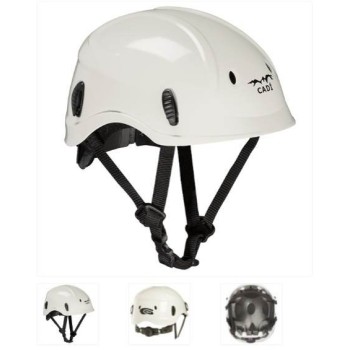 CASCO PROTECCION CLIMAX CADI BLANCO CON BARBUQUEJO