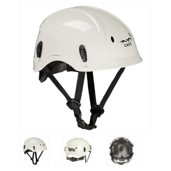 CASCO PROTECCION CLIMAX CADI BLANCO CON BARBUQUEJO