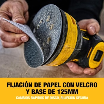 DEWALT LIJADORA ROTORBITAL 280W - 125MM 2
