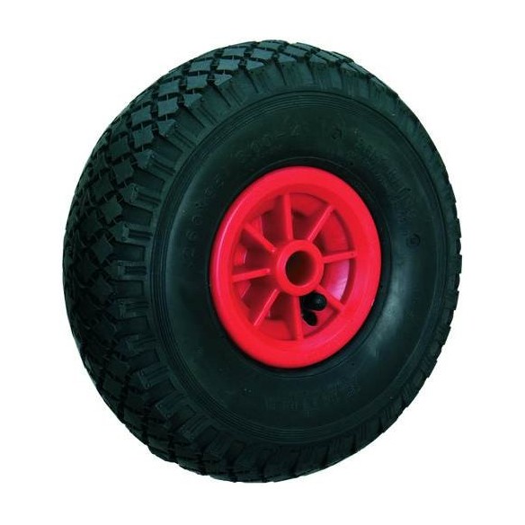 RUEDA AFO 316/260 LLANTA ROJA NEUMATICA