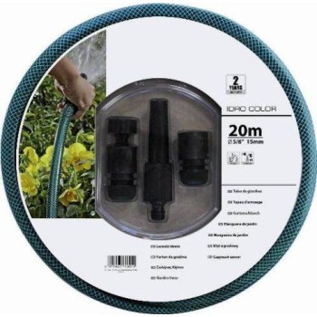 MANGUERA CON ACCESORIOS FITT IDRO GREEN 15 M Ø 15 MM