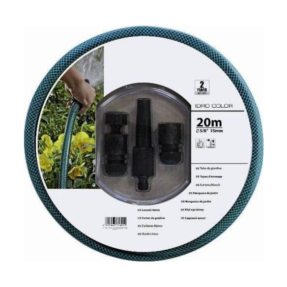 MANGUERA CON ACCESORIOS FITT IDRO GREEN 15 M Ø 15 MM