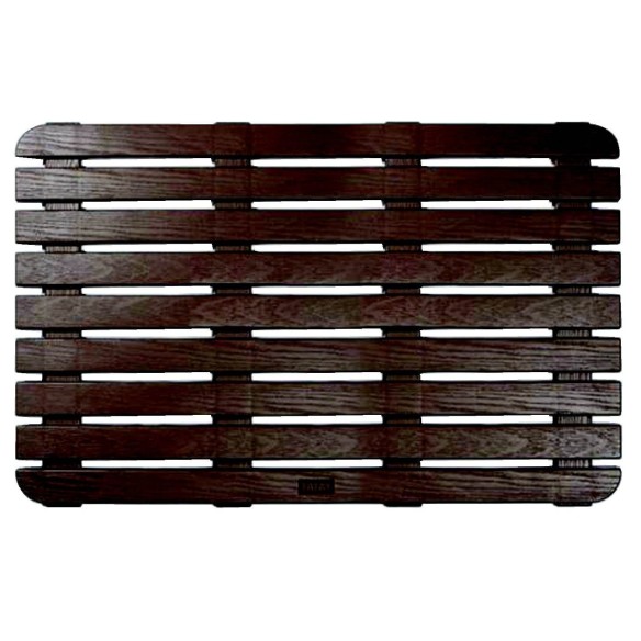 TARIMA DE BAÑO POLIPROPILENO 50X80 cm OSCURA, APTA EXTERIOR