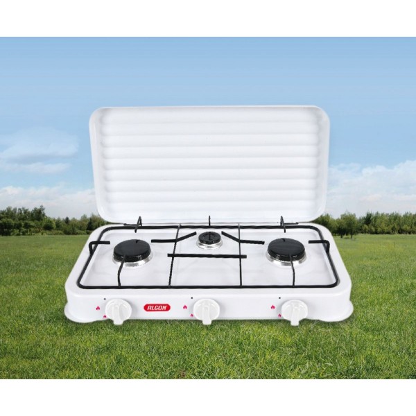 HORNILLO 3 FUEGOS GAS C/TAPA