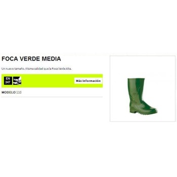BOTA AGUA MAVINSA FOCA O2 PVC VERDE MEDIA T- 47