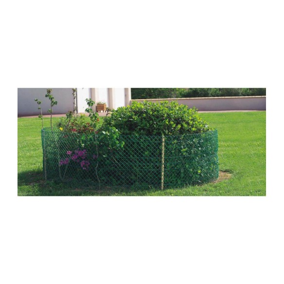 MALLA NORTENE ROLLO FLORANET VERDE OSCURO PLASTICO 0,6X5M