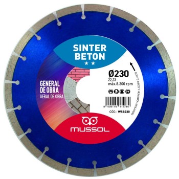 DISCO DIAMANTE MUSSOL SINTER BETON 230X10 MM