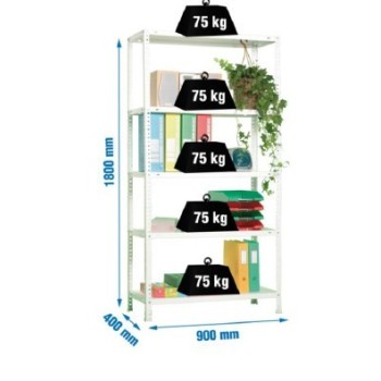 ESTANTERIA ADVANTAJE 5/400 BLANCO