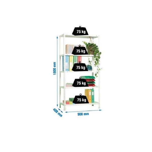 ESTANTERIA ADVANTAJE 5/400 BLANCO
