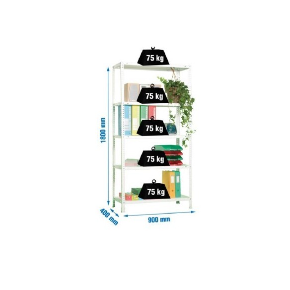ESTANTERIA ADVANTAJE 5/400 BLANCO