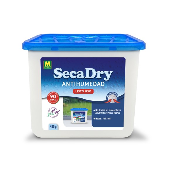 DISPOSITIVO ANTIHUMEDAD SECADRY LISTO USO 450 GR.