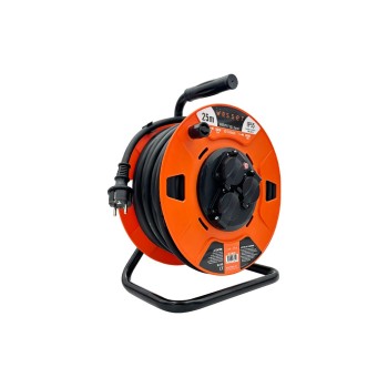 TAMBOR CON TAPAS Y CABLE  PVC- IP55 50M H05VV-F, 3G1.5 MM2