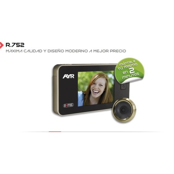 MIRILLA DIGITAL AYR MOD.ECON.752 3,2" ACERO LATONADO