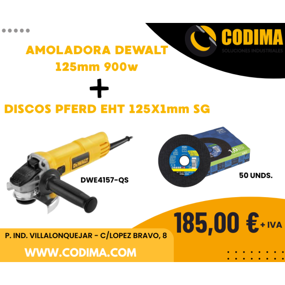 OFERTA MAYO 2025 AMOLADORA STAYER + DISCOS INOX PREMIUM 125mm
