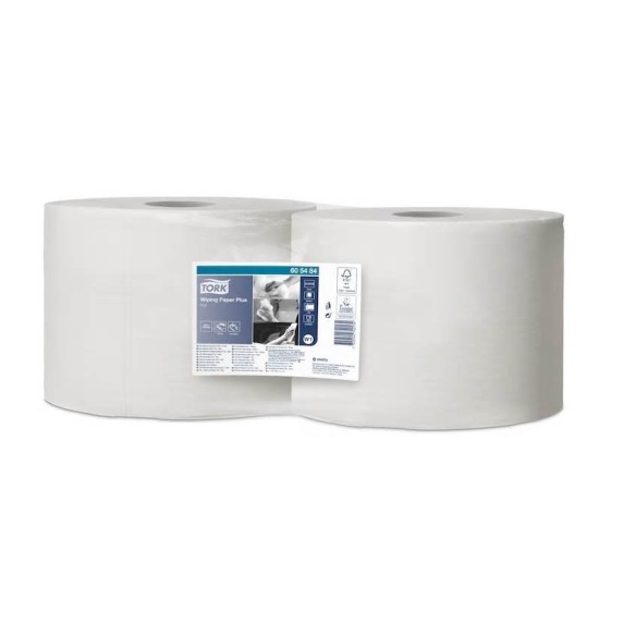 BOBINA CELULOSA PASTA VIRGEN GOFRADA 2 CAPAS TORK  400M 3,33KG