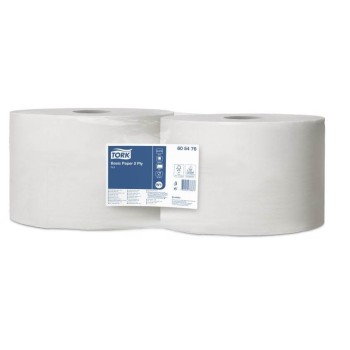 BOBINA CELULOSA PASTA VIRGEN 2 CAPAS TORK  600 M 5,33 KG