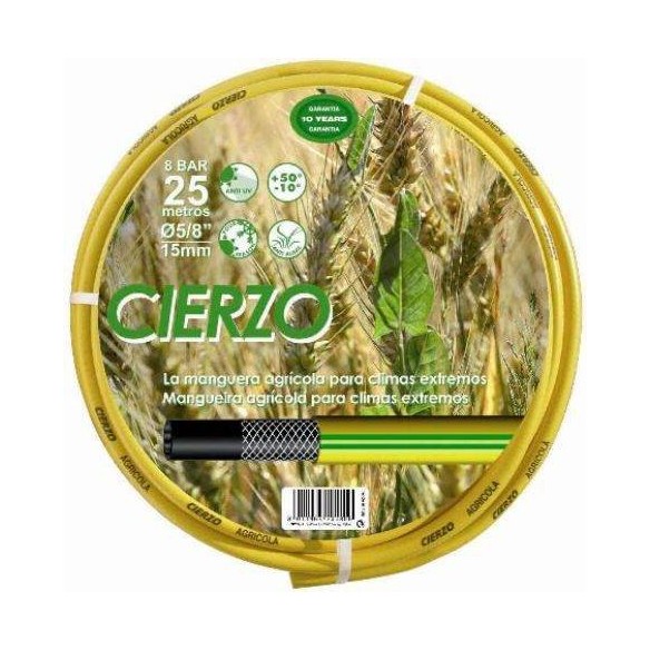 MANGUERA TRENZADA 3 CAPAS PARA RIEGO FITT CIERZO 6015250 25 M Ø 15 MM