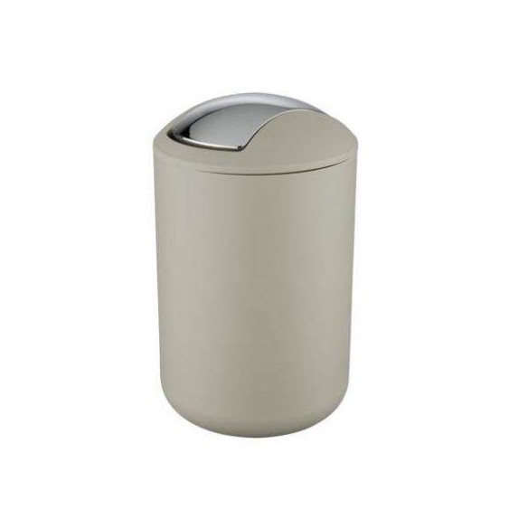 CUBO TAPA PLASTICO 6,5 L BRASIL TAUPE WENKO