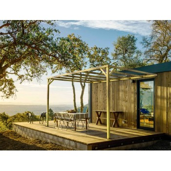 PERGOLA ADOSADA CARMEN 510x300x247