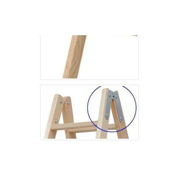 ESCALERA TIJERA DE MADERA DE 7+7 PELDAÑO