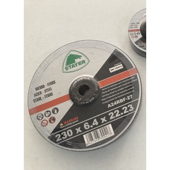 STAYER DISCO DESBASTE METAL 230X6.4X22.2 2