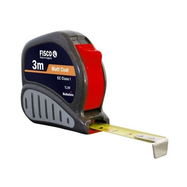 Flexómetro clase I con caja ABS con empuñadura de goma TRI-LOK