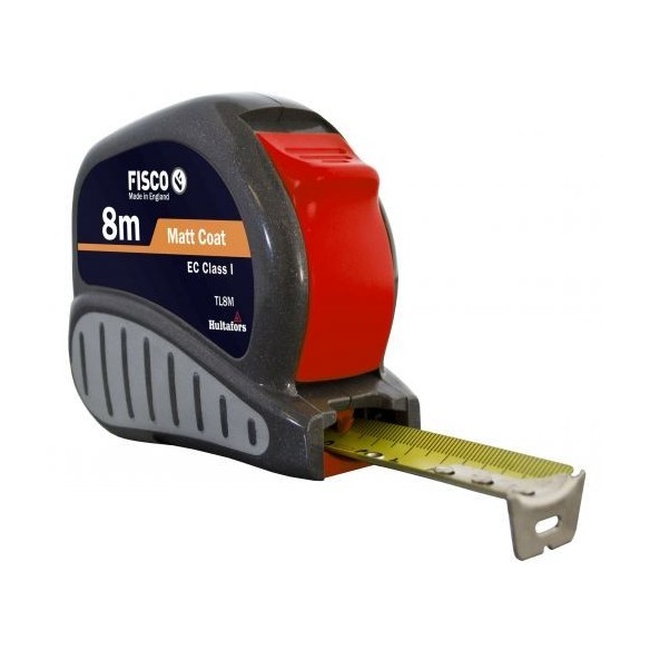 Flexómetro clase I con caja ABS con empuñadura de goma TRI-LOK