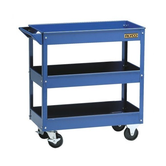 CARRO METALICO DE TALLER CON 3 BANDEJAS ALYCO